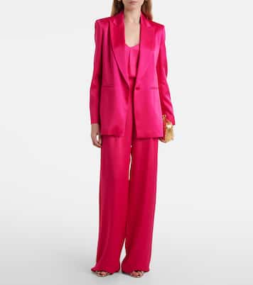 Pantaloni a gamba larga Ieti in raso | Max Mara