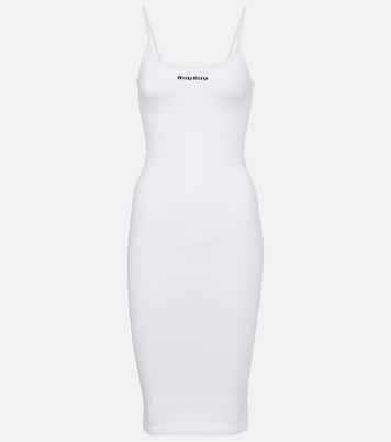 Minikleid aus einem Baumwollgemisch | Miu Miu