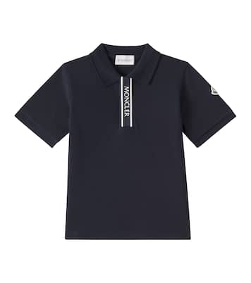 Polo en piqué de algodón con logo | Moncler Enfant