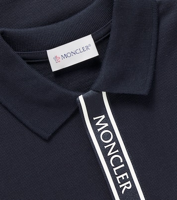 Polo en piqué de algodón con logo | Moncler Enfant