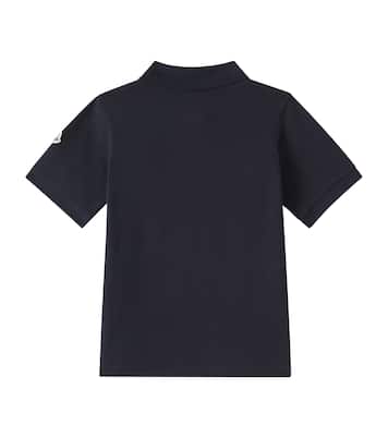 Polo en piqué de algodón con logo | Moncler Enfant