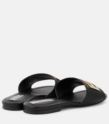Pantoletten aus Leder | Victoria Beckham