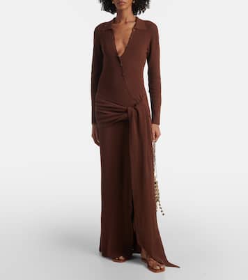 Vestido largo Saros en mezcla de algodón | Aya Muse