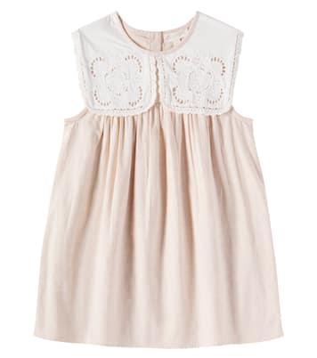 Kleid Warie aus Baumwolle und Leinen mit Spitze | Louise Misha