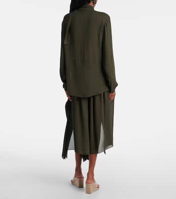 Bluse aus Georgette | Alaïa
