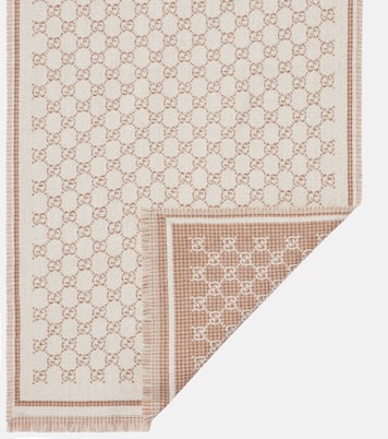 GG wool-blend jacquard scarf | Gucci