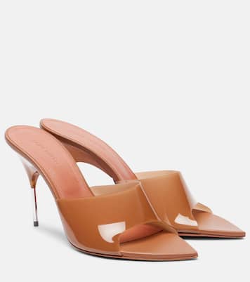 Bianca Glass 95 mules | Amina Muaddi