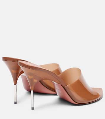Bianca Glass 95 mules | Amina Muaddi