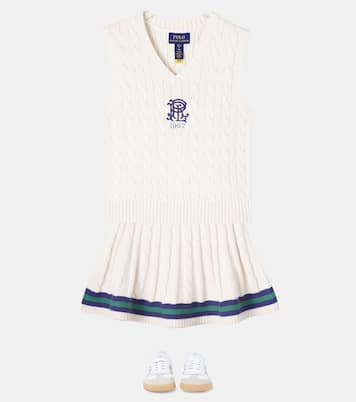 Gilet in maglia di cotone a trecce | Polo Ralph Lauren Kids