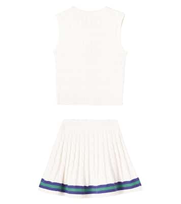 Gilet in maglia di cotone a trecce | Polo Ralph Lauren Kids