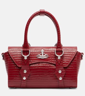 Borsa Bettina Mini in pelle con stampa coccodrillo | Vivienne Westwood