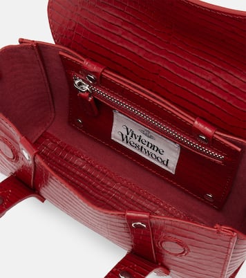 Borsa Bettina Mini in pelle con stampa coccodrillo | Vivienne Westwood