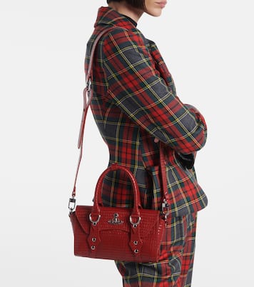 Borsa Bettina Mini in pelle con stampa coccodrillo | Vivienne Westwood