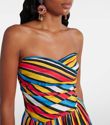 Ruched striped minidress | Dolce&Gabbana