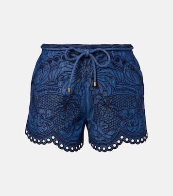 Short en jean Coco brodé  | Zimmermann