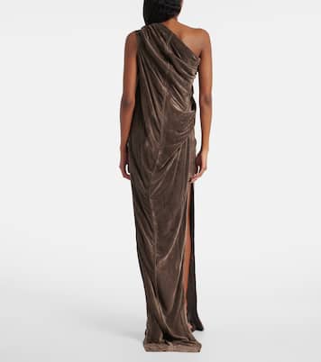 Athena Arrowhead one-shoulder gown | Rick Owens