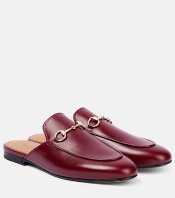 Mules Princetown Horsebit de piel | Gucci