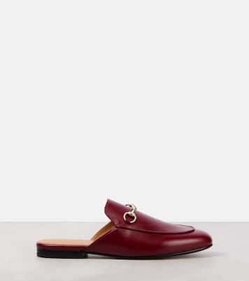 Mules Princetown Horsebit de piel | Gucci