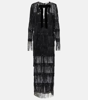 Maxikleid aus Tüll mit Pailletten | Nina Ricci
