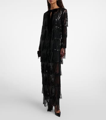 Maxikleid aus Tüll mit Pailletten | Nina Ricci