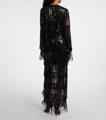 Maxikleid aus Tüll mit Pailletten | Nina Ricci