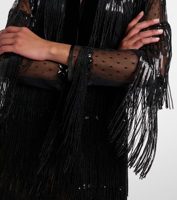 Maxikleid aus Tüll mit Pailletten | Nina Ricci