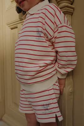 Largo striped cotton jersey shorts | Konges Sløjd