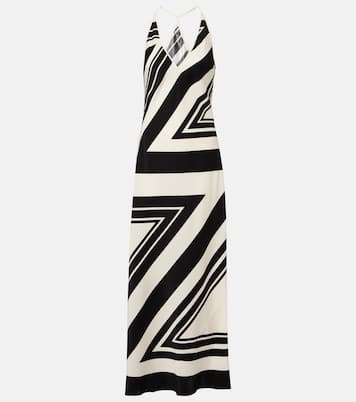 Bedrucktes Maxikleid Pietra aus Seiden-Crêpe | SIR