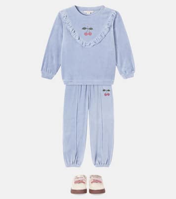 Wally cotton-blend velvet sweatpants | Konges Sløjd