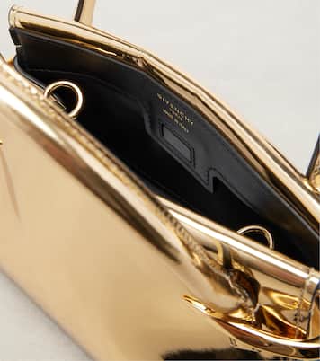 Pinch metallic leather tote bag | Givenchy