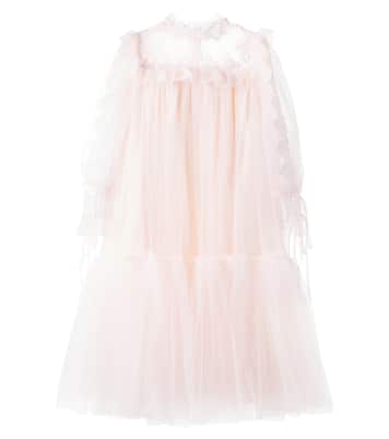Lace-trimmed tulle dress | Petite Amalie  