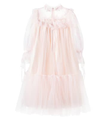 Lace-trimmed tulle dress | Petite Amalie  