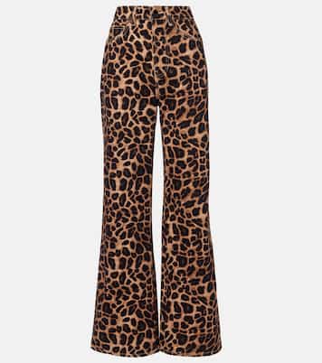 Pantalon ample à motif léopard | Veronica Beard