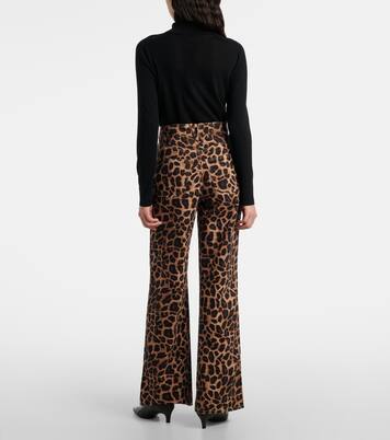 Pantalon ample à motif léopard | Veronica Beard