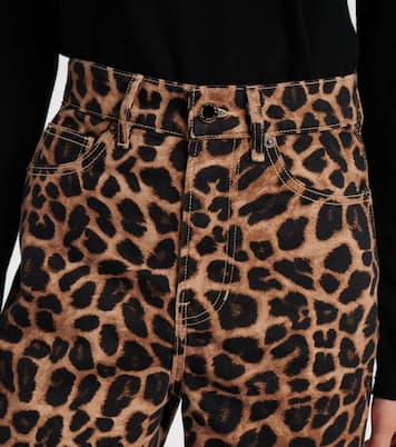 Pantalon ample à motif léopard | Veronica Beard