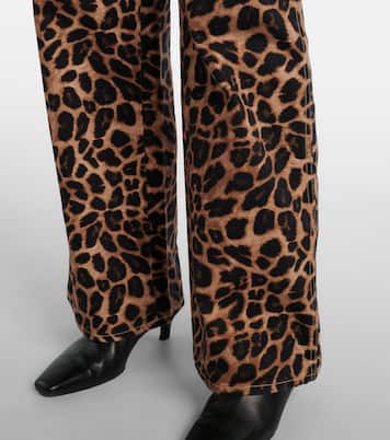 Pantalon ample à motif léopard | Veronica Beard