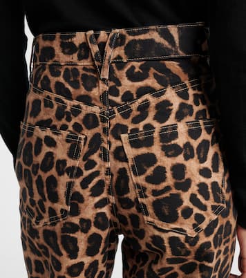 Pantalon ample à motif léopard | Veronica Beard