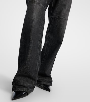 Jeans a gamba larga con cut-out e vita alta | Jean Paul Gaultier