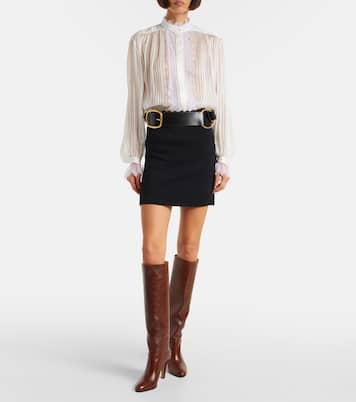 Eve 85 embellished leather knee-high boots | Chloé