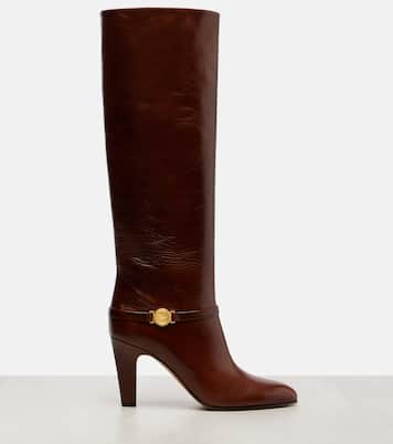 Eve 85 embellished leather knee-high boots | Chloé