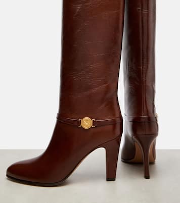 Eve 85 embellished leather knee-high boots | Chloé