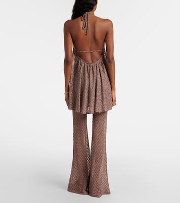 Open-knit lamé flared pants | Missoni