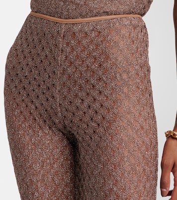 Open-knit lamé flared pants | Missoni
