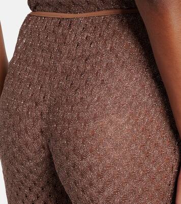 Open-knit lamé flared pants | Missoni