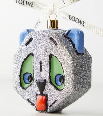 x Louis Wain glitter glass ornament | Loewe