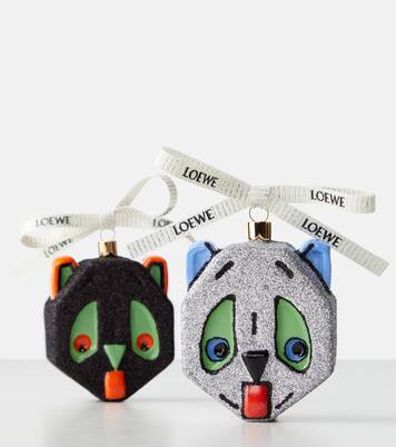x Louis Wain glitter glass ornament | Loewe