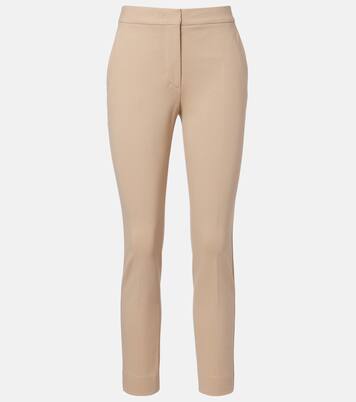 Pegno jersey cropped slim pants | Max Mara