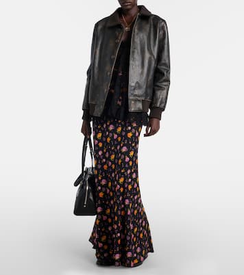 Floral silk-blend charmeuse maxi skirt | Dolce&Gabbana