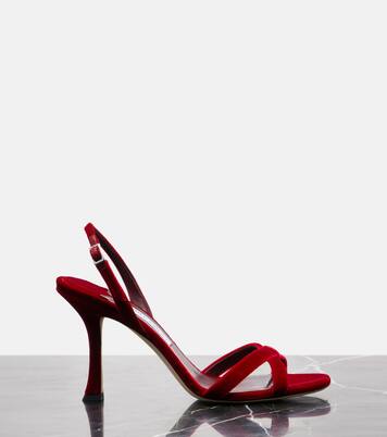 Sandali Elsy in velluto | Jimmy Choo
