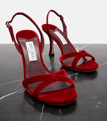 Sandali Elsy in velluto | Jimmy Choo
